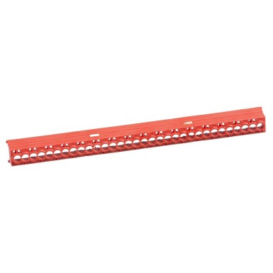 13585 - Schneider Electric - Protective cover, Kaedra, for 16, 22 and 32 holes terminal block, red