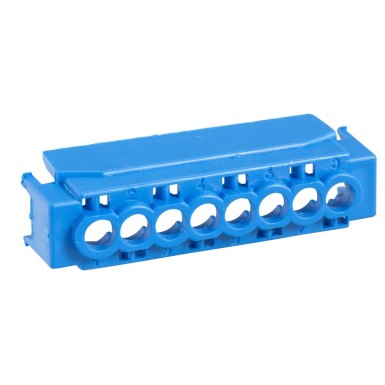 13586 - Schneider Electric - Protective cover, Kaedra, for 8 holes terminal block, blue
