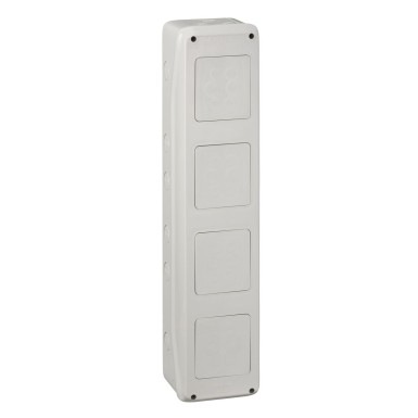 13974 - Schneider Electric - Kaedra - interface box - 138 x 610 mm - 4 openings