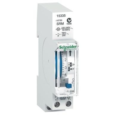 15335 - Schneider Electric - Acti9 IH - switch. electromechanical schedule. - 24H - 1 channel - without power reserve
