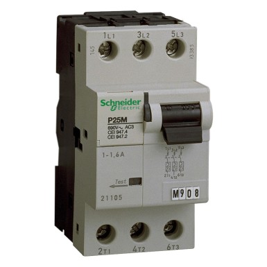 21110 - Schneider Electric - Miniature circuit breaker (MCB), Acti9 P25M, 3P, 14A, K curve, 15kA (IEC/EN 60947-2)