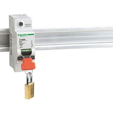 27145 - Schneider Electric - C60 - locking device for C120/NC45 to 125 handle - set of 4