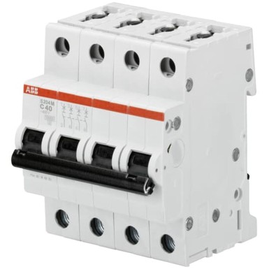 2CDS274001R0164 - ABB - Circuit breaker S204M 4P 16A Curve C Screw connection - 15KA (4 modules) - 2CDS274001R0064