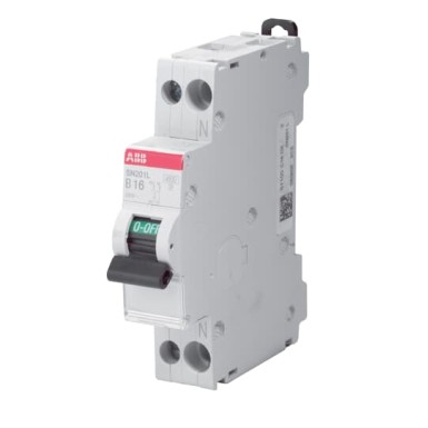 2CSS245101R0164 - ABB - Circuit breaker sn201 2p curve c 16 a - neutral on the right - 2css245101r0164