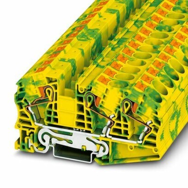 3208786 - Phoenix Contact - 25 Protective conductor terminal blocks - PT 16-TWIN N-PE - Pack of 25 units 3208786