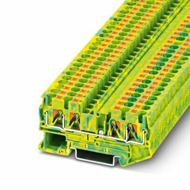 3211809 - Phoenix Contact - 50 Protective conductor terminal blocks - PT 4-QUATTRO-PE - Pack of 50 units 3211809