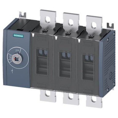 3KD4830-0QE10-0 - Siemens - Switch-disconnector 800 A, Size 4, 3-pole Front operating mechanism left Basic unit without handle flat terminal