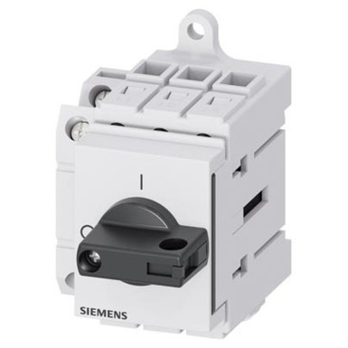 3LD3330-1TK11 - Siemens - Switch-disconnector 3LD3, Iu 40 A Main switch 3-pole rated power with AC-23 A for 400 V 18.5 kW Installation in distribution boards, Basic switch with selector knob black with auxiliary switch 1OE + 1S