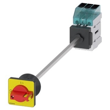 3LD3440-0TK13 - Siemens - Switch-disconnector 3LD3, Iu 63 A General switch 3-pole rated power with AC-23 A for 400V 22.0 kW floor mounting Basic switch with door coupling Central hole mounting 22.5mm Toggle drive red / yellow 48x48 mm
