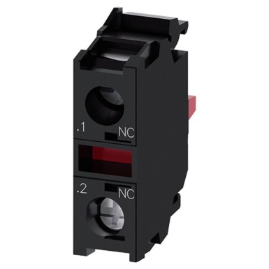 3SU1400-1AA10-1CA0 - Siemens - Contact module with 1 contact element, 1 NC, screw terminal, for front plate mounting, Minimum order quantity 5 or a multiple of this