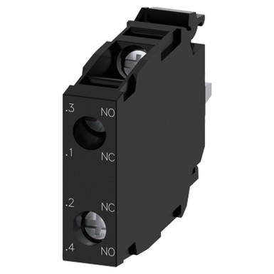 3SU1400-1AA10-1FA0 - Siemens - Contact module with 2 contact elements, 1 NO+1 NC, screw terminal, for front plate mounting