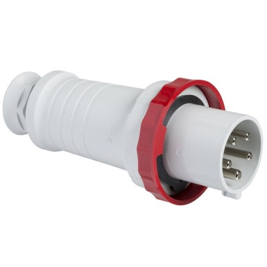 81383 - Schneider Electric - PratiKa - straight industrial plug - 63 A - 3P+N+E - 380-415 V AC - IP67
