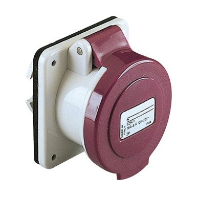 82901 - Schneider Electric - PratiKa - straight industrial socket outlet - 16 A - 2P - 20-25 V AC - IP44