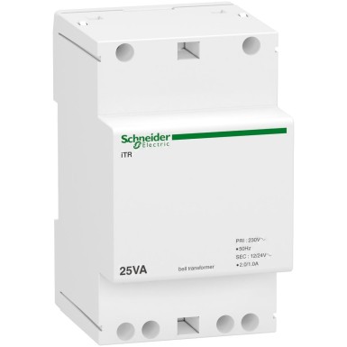 A9A15215 - Schneider Electric - Acti9 modular bell transfomer iTR - 230 V 50..60 Hz - output 12..24 V - 25 VA