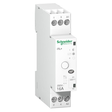 A9C15032 - Schneider Electric - Acti9 iTL+ - silent impulse relay - 1P 16A 230VAC - delivered with 1 spacer