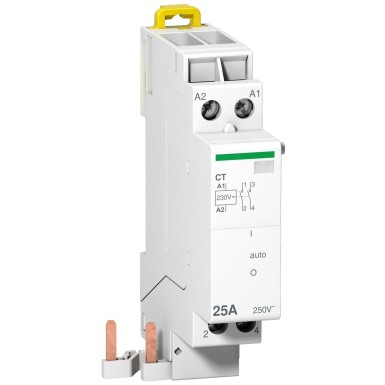 A9C15185 - Schneider Electric - Prodis, 25A 2P quick connection contactor, 2NO contact, 230V control unit