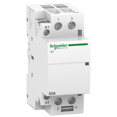 A9C20862 - Schneider Electric - Acti9, iCT contactor 63A 2NO 220...240VAC 50Hz