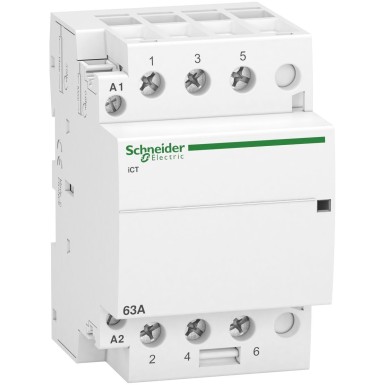 A9C20863 - Schneider Electric - Acti9, iCT contactor 63A 3NO 220...240VAC 50Hz