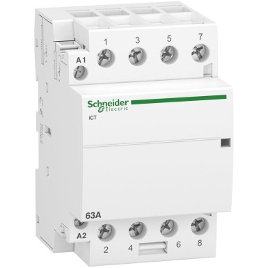 A9C20864 - Schneider Electric - Acti9, iCT contactor 63A 4NO 220...240VAC 50Hz