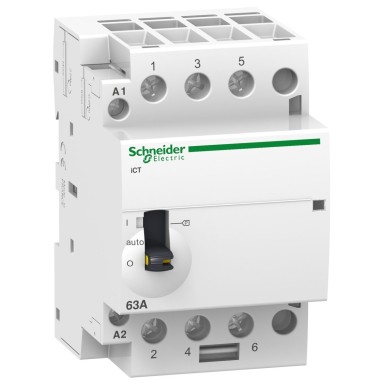 A9C21843 - Schneider Electric - Acti9, iCT manually operated contactor 40A 3NO 230...240VAC 50Hz