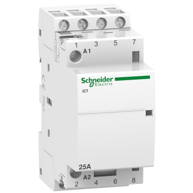 A9C24834 - Schneider Electric - Acti9, iCT contactor 25A 4NO 230-240VAC 50Hz