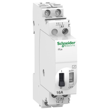 A9C32211 - Schneider Electric - Acti9, iTLs impulse relay with signal. remote 16A 1NO 48VAC 24VDC 50-60Hz