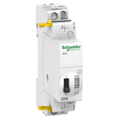 A9C32836 - Schneider Electric - Acti9, iETL extension for impulse relay 32A 1NO 230...240VAC 110VDC 50-60Hz
