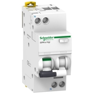 A9D54616 - Schneider Electric - Residual current breaker with overcurrent protection (RCBO), Acti9 iDPNa Vigi, 1P+N, 16A, B curve, 4500A, A type, 30mA