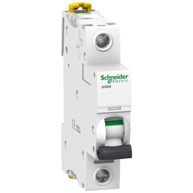 A9F76106 - Schneider Electric - Miniature circuit breaker (MCB), Acti9 iC60N, 1P, 6A, B curve, 6kA/10kA