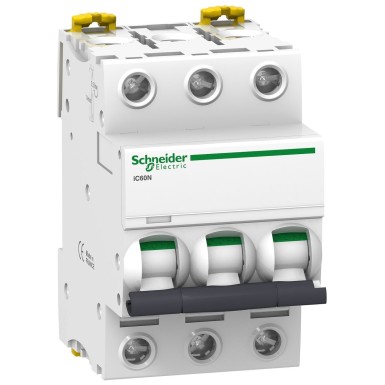 A9F77306 - Schneider Electric - Miniature circuit breaker (MCB), Acti9 iC60N, 3P, 6A, C curve, 6kA/10kA