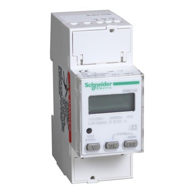 A9MEM2150 - Schneider Electric - modular single phase power meter iEM2150 - 230V - 63A with communication Modbus