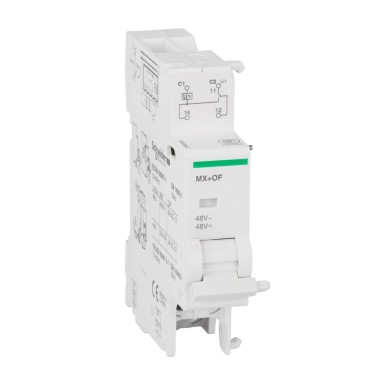 A9N26947 - Schneider Electric - MX + OF shunt release 48VAC-CC 3A 415VAC - 6A 240VAC