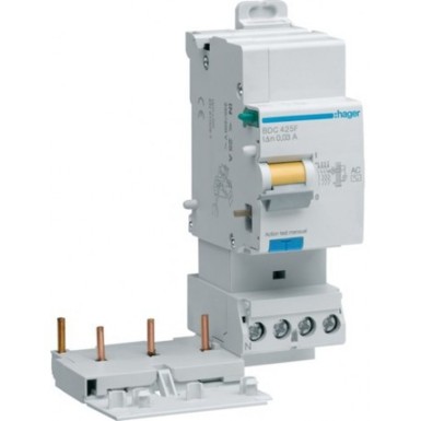 BDC425F - Hager - Differential block 3P+N 25A 30mA AC - Ref: BDC425F