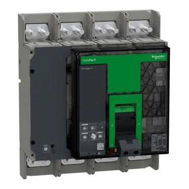 C100L450FM - Schneider Electric - Circuit breaker, ComPacT NS1000L, 150kA at 415VAC, 4P, fixed, manually operated, MicroLogic 5.0 control unit, 1000A