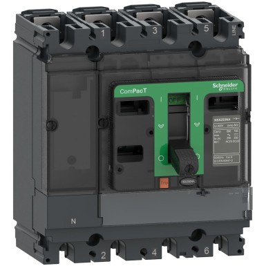 C104100S - Schneider Electric - ComPacT NSX100NA - switch disconnector - 100A - 4P - fixed mounting