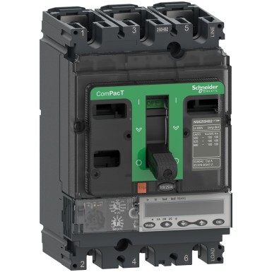 C10V35E040 - Schneider Electric - Circuit breaker, ComPacT NSX100HB1, 75kA/690VAC, 3P, MicroLogic 5.2E trip unit 40A
