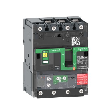C11F34V050B - Schneider Electric - Circuit breaker, ComPacT NSXm 63F, 36kA/415VAC, 3 poles, MicroLogic 4.1 trip unit 50A, lugs/busbars