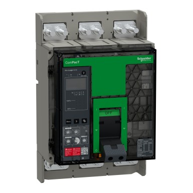 C125N45AFM - Schneider Electric - Circuit breaker, ComPacT NS1250N, 50kA at 415VAC, 4P, fixed, manually operated, MicroLogic 5.0A control unit, 1250A