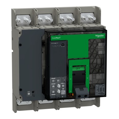 C160H460FM - Schneider Electric - Circuit breaker, ComPacT NS1600H, 70kA at 415VAC, 4P, fixed, manually operated, MicroLogic 6.0 control unit, 1600A