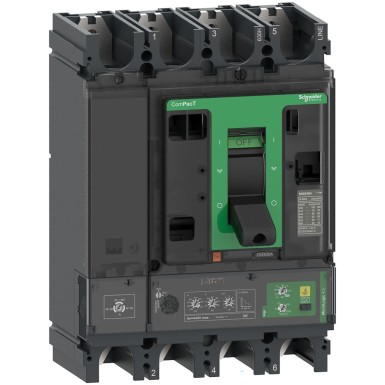 C40F44B400 - Schneider Electric - Circuit breaker, ComPacT NSX400F, 36kA/415VAC, 4P, MicroLogic Vigi 4.3-AB trip unit 400A