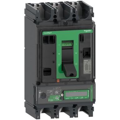 C40H37E400 - Schneider Electric - Circuit breaker, ComPacT NSX400H, 70kA/415VAC, 3P, MicroLogic Vigi 7.3E trip unit 400A