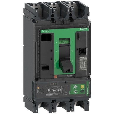 C40N34V400 - Schneider Electric - Circuit breaker, ComPacT NSX400N, 50kA/415VAC, 3P, MicroLogic Vigi 4.3 trip unit 400A