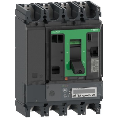 C40V46E400 - Schneider Electric - Circuit breaker, ComPacT NSX400HB1, 75kA/690VAC, 4P, MicroLogic 6.3E trip unit 400A
