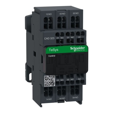 CAD323E7 - Schneider Electric - Control relay, TeSys Deca, 3NO+2NC, 0 to 690V, 48VAC 50/60Hz standard coil, spring