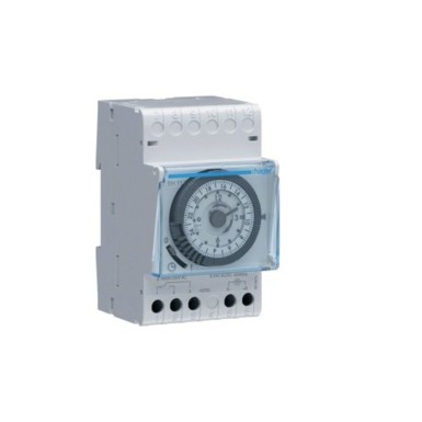 EH111 - Hager - Time Switch - 1 Way 24h 220V + Power Reserve 200h - Ref: EH111