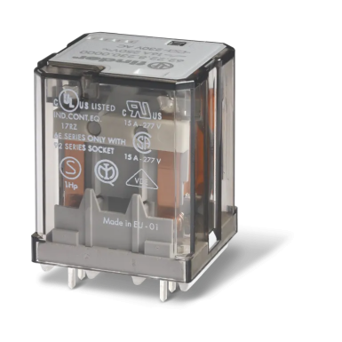 622390240300 - Finder - Power electromechanical relay; installation on a printed circuit board; 3NO 16A; AGCDO contacts (gap = 3mm); 24V DC coil; degree of protection of RTI; Options: No