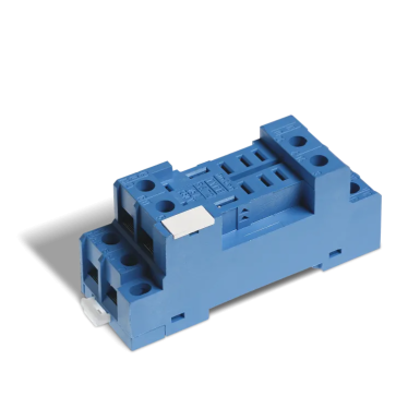 9672SMA - Finder - Socket with screw terminals (under the washer) for relay 56.32; Included metal clip 094.71; Version: Blue