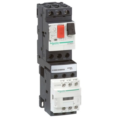 GV2DM107BD - Schneider Electric - TeSys GV2DM - combined motor starter - direct - 1.6..2.5A - 24Vdc