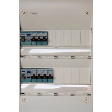 HAG13201 - Hager - Pre-wired switchboard - Gamma 13 modules 2 Rows - Ref: HAG13201