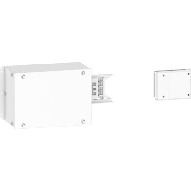 KNA160AB4 - Schneider Electric - End feed unit, Canalis KNA, 160A, right or left mounting, polarity 3L+N+PE/3L+PEN, white RAL9001